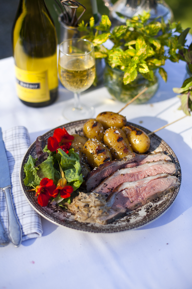 Donal Skehan Butterflied Lamb with Yoghurt & Mint with Charred Honey