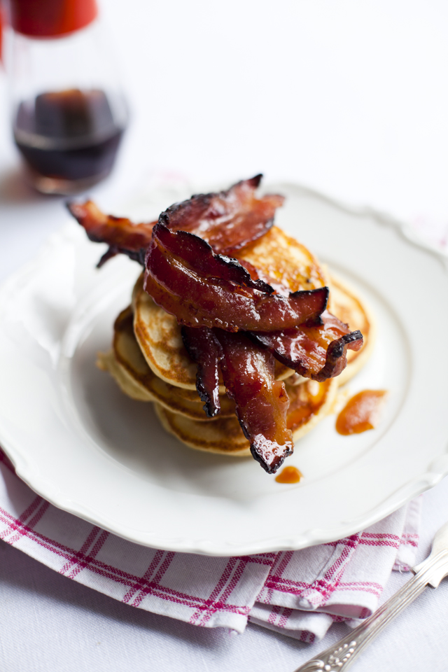 Donal Skehan Buttermilk Hotcakes with Highbank Orchard glazed Bacon