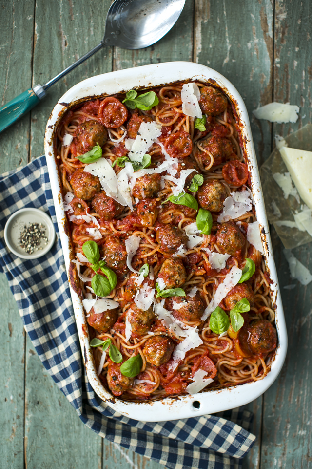 Donal Skehan Fennel Sausage Meatball Pasta Bake