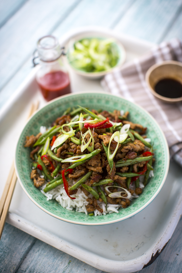 Donal Skehan Szechuan Pork & Green Bean Stir Fry